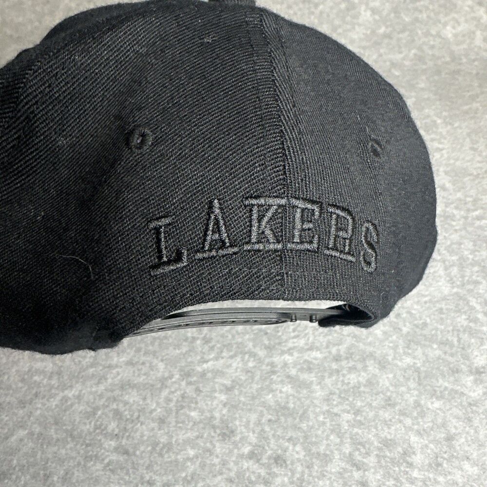 Los Angeles Lakers Mitchell & Ness “HWC Slice Collection” SnapBack Hat Cap Black - Picture 3 of 8